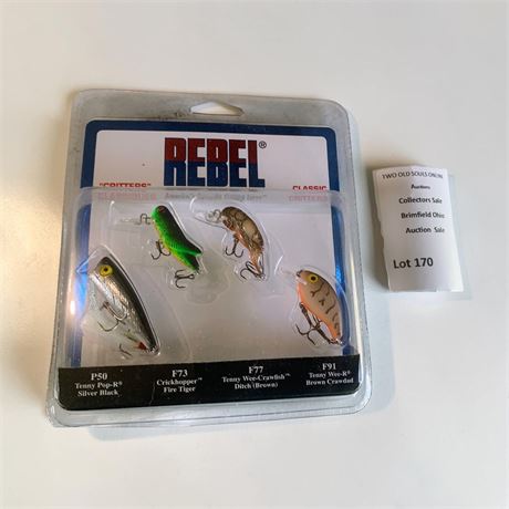 Rebel Classic Critters Fishing Lure 4-Pack