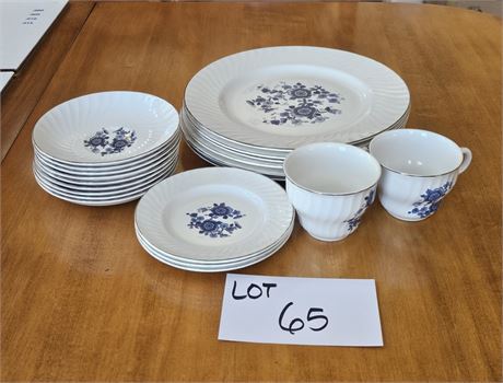 Enoch Wedgwood Ironstone Plates, Cups & Saucers