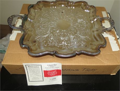 Lehman Bros. Silverplate Warming Tray