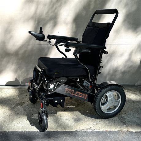 FALCON Electric Wheelchair - Folding/Lightweight/Reclining Backrest