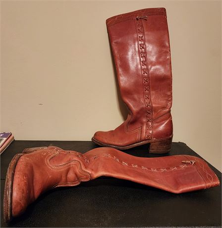 Rare Vintage Dexter Western Style Campus Boots Size 8