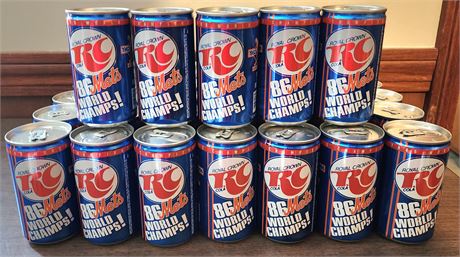 RC Cola Cans: 1986 Mets World Champs