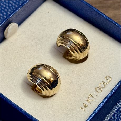14K Gold Hoop Earrings - 2g