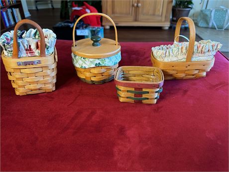 Longaberger Mini Baskets lot