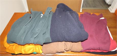 Tote Of Men's Sweaters, Turtle Necks, Shirts