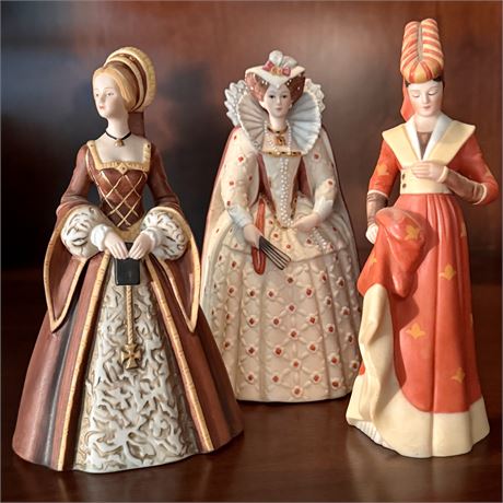 Lenox The Great Fashions of History Porcelain Figurines Lot of 3 - 6"H