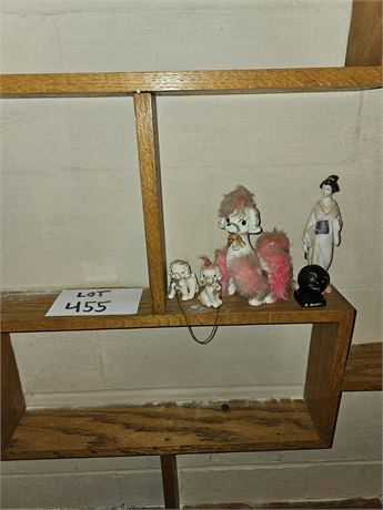 Vintage Ceramic Poodle Dog Trio & More