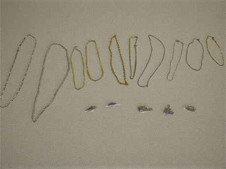 Necklace Chain Lot - Various Sizes, Colors & Styles