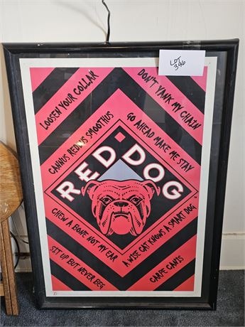 Red Dog Framed Poster