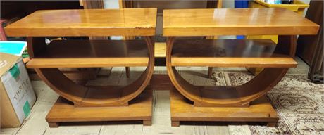 Mid Century Teak Wood End tables