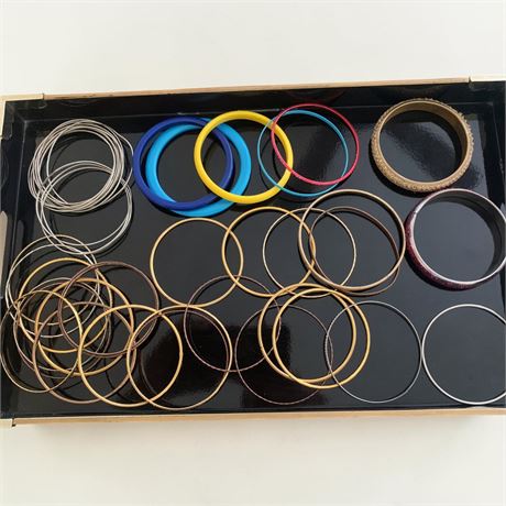 Bangle Bracelet Lot (Various Colors/Materials/Styles)