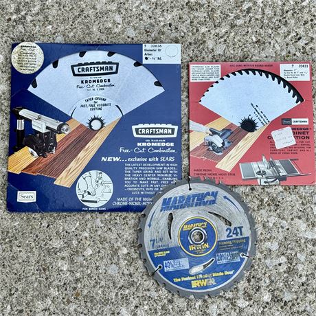 Circular Saw Blades Lot - New/Old Stock and Used