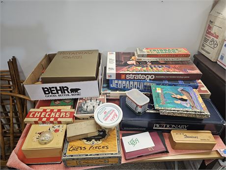 Mixed Toy Lot - Board Games / Rota-Draw / Rulers & Much More