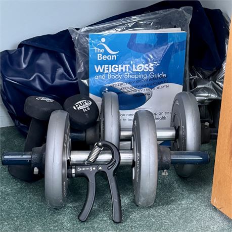 5-10 lb Weights and The Bean Body Shaper