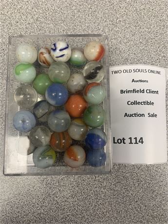 Vintage Glass Marbles Lot