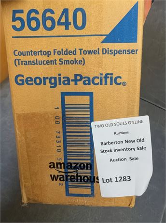 Georgia-Pacific 56640 Translucent Smoke Countertop Folded Towel Dispenser