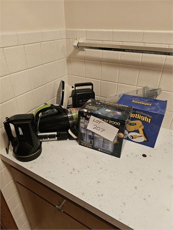 Misc Mixed Lot- Aquarium Filter, Spotlight, Bissell Cleaner & More