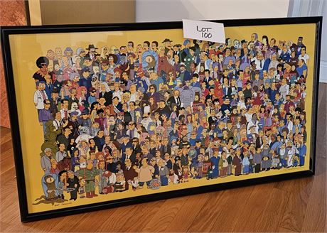 Matt Groening " The Simpsons" Framed Poster