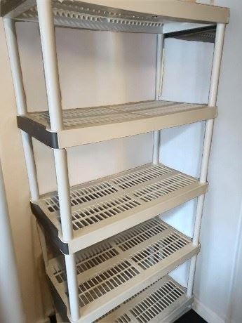 HDX 5 Tier Plastic Garage Shelving Storage Unit