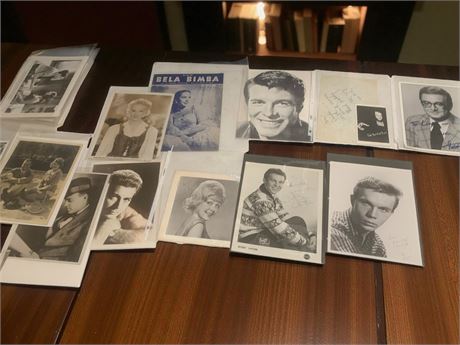 Vintage Black & White Signed Photos - Bobby Vinton, Bobby Rydell. Deborah Keyne