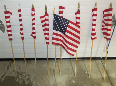 9 American Flags