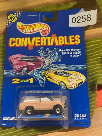 Hot Wheels Convertibles 2 Cars In 1 Pink Pickup Truck In Original Box From 1990