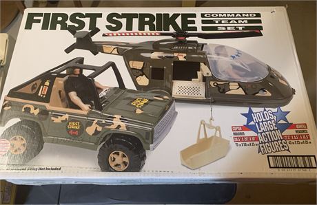 First Strike Commando Team Set Jeep Helicopter - NEW