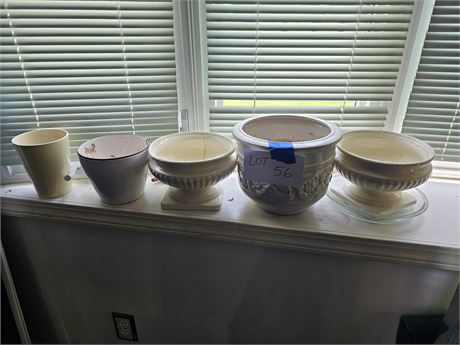 Mixed Planter Lot: Different Sizes & Styles