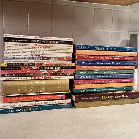 Large Cookbook Collection