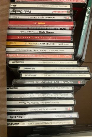 90s/2000s Software & Informational CD-ROMs In Jewel Cases