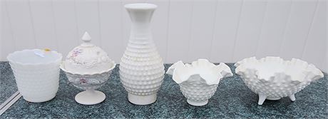 Assorted Milkglass Lot