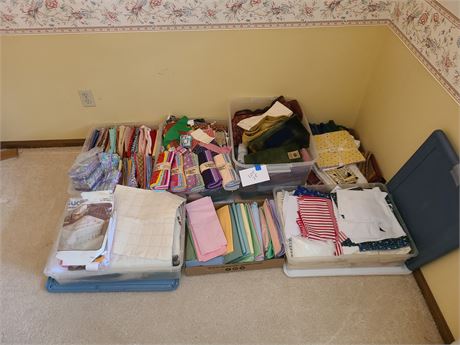 Large Lot of Cutters & Quarters for Quilting plus Hand Dyed Wool & More