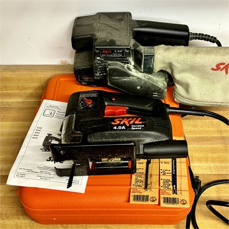 Skil Electric Variable Speed Jigsaw & Belt Sander