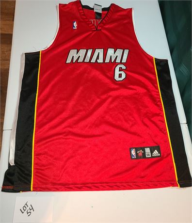 Lebron James Miami Heat #6 Adidas Basketball Jersey