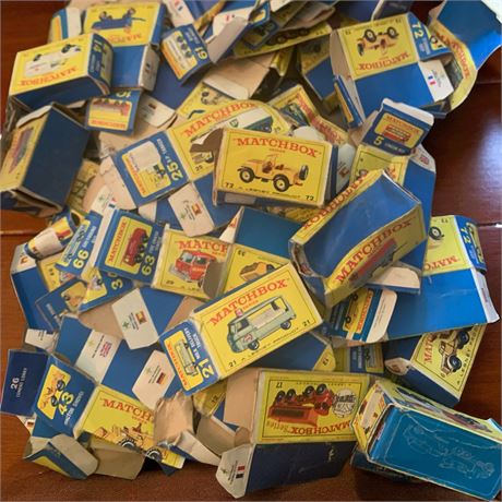 Vintage Matchbox Toy Car Boxes Lot (EMPTY)