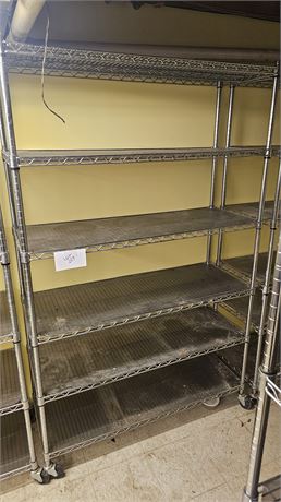 Heavy Duty Metal Shelf On Wheels