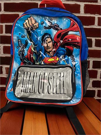 DC Comics Superman MAN OF STEEL Kid's Backpack