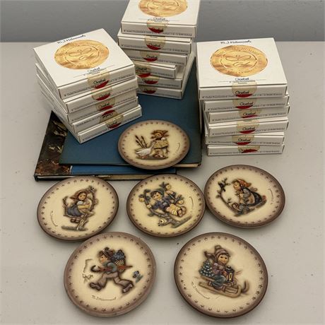 Lot of 23 Goebel Hummel Vintage Mini Plates