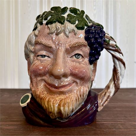 Royal Doulton Bacchus Large Character Jug D6498 7" England 1958