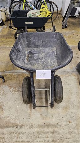 Heavy Duty Double Wheel Plastic Wheel Barrow