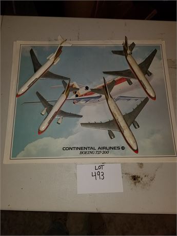 Vintage Continental Model Planes & Posters