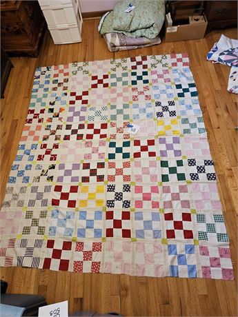 Vintage Handmade Quilt Top (TOP ONLY)
