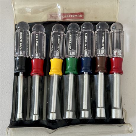 Vintage Sears Craftsman 7-Piece Nut Driver Set 94196