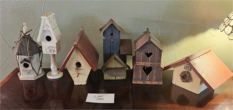 Mixed Birdhouse Lot- Size, Color & Style Vary