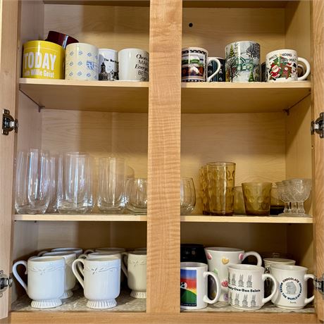 Kitchen Cupboard Cleanout - Glasses, Mugs, Drinkware