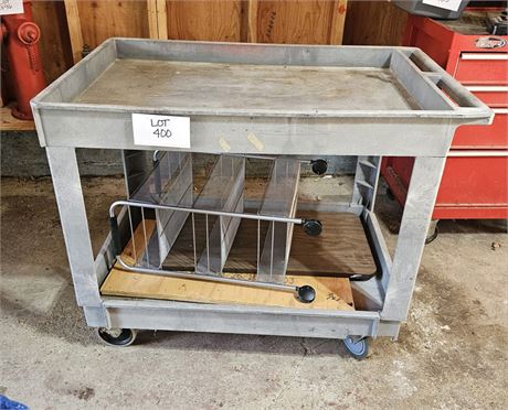 Heavy Plastic Utility Cart On Castors & More
