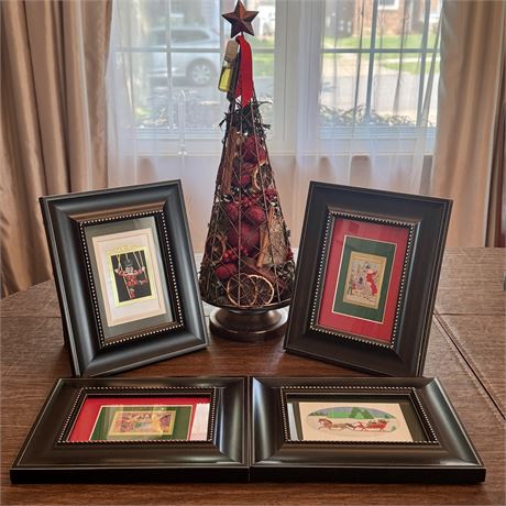 NOMI Aroma Tree and Framed Christmas Holiday Wall Decor