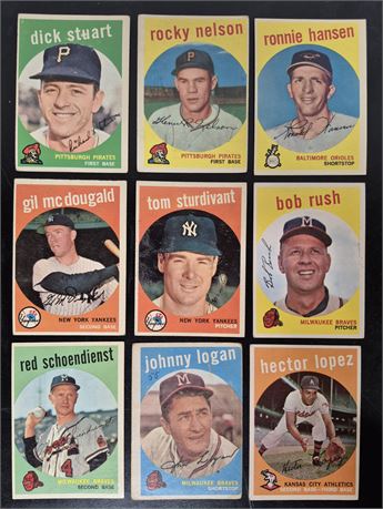 1959 Topps Baseball Cards