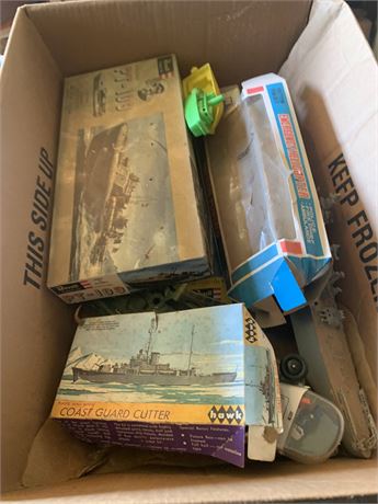 Hawk Models U.S. Coast Guard Cutter & Revell USS Nautilus Submarine Kits