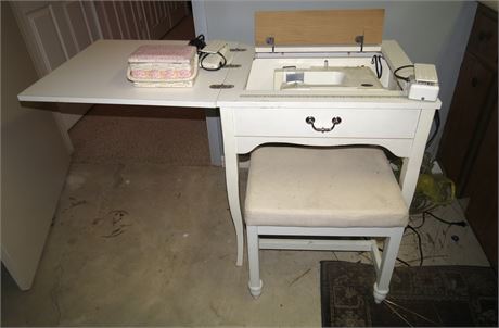 Kenmore Sewing Machine, Table, Stool